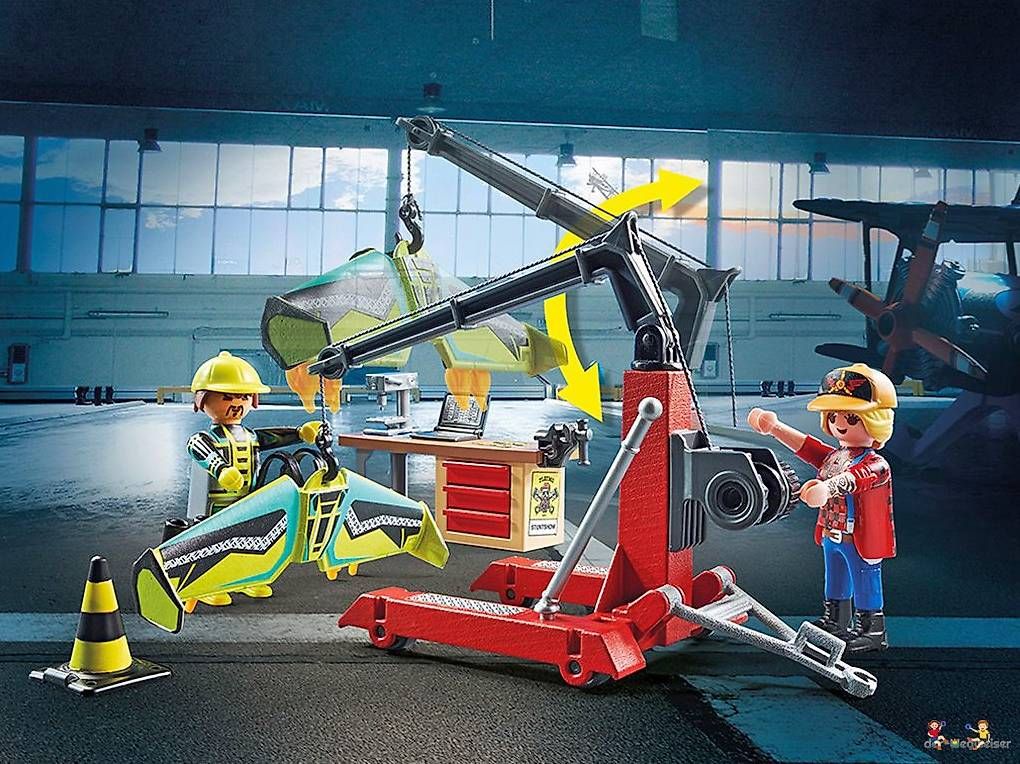 Playmobil Giocattoli: Playmobil Air Stuntshow Servicestation 70834 – Nuovo e nell'imballaggio originale da Birsfelden venduto da der-Wegweiser 4