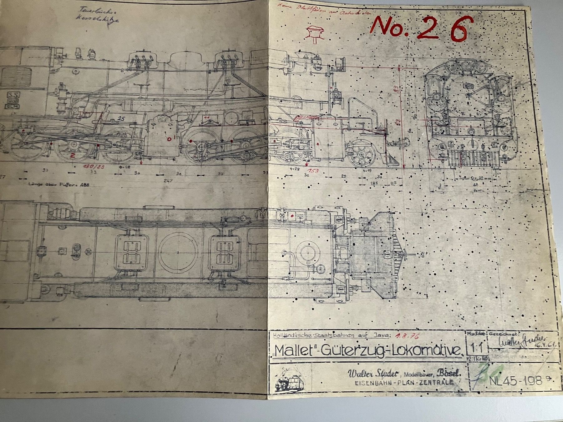 Revues & Magazines: Studer Plan,Mallet Güterzug Dampflok,Java, Fotos anschauen ! – D'occasion à Buchs ZH par swiss-train 1