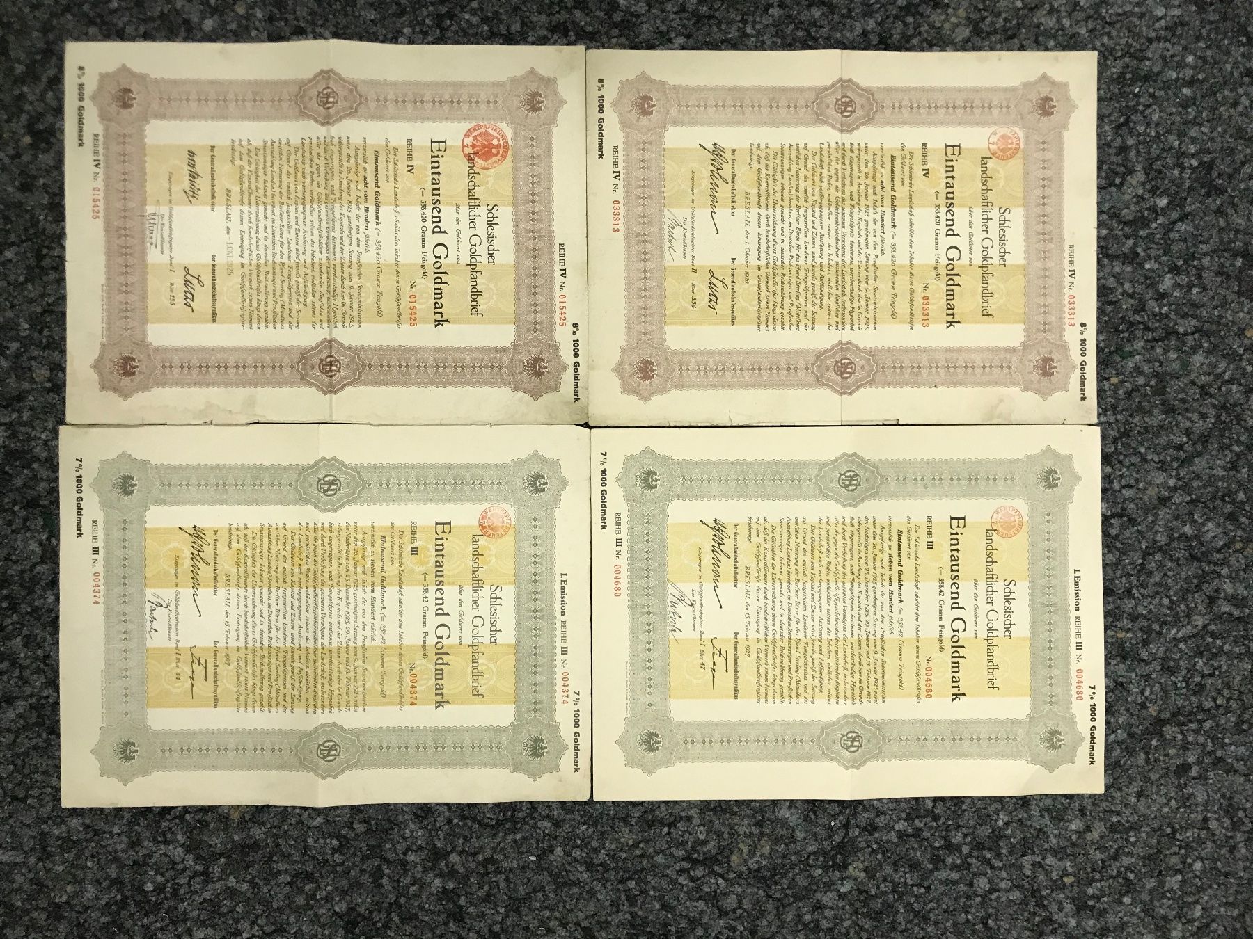 Documenti: Konvolut Aktie & Goldpfandbriefe – Usato da Uerkheim venduto da fabulafero 4