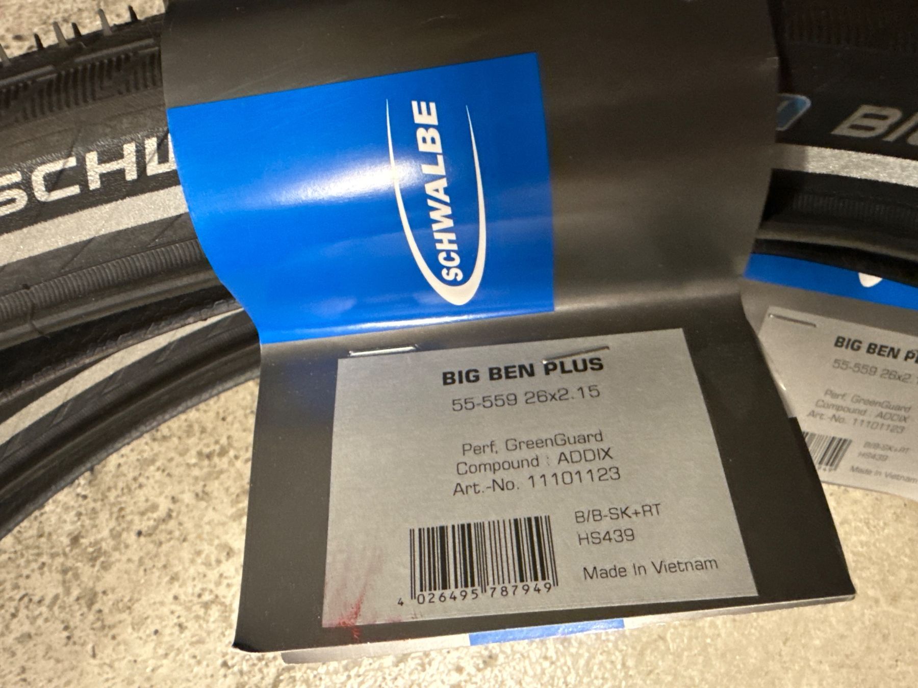 Pezzi di ricambio: Schwalbe BIG BEN Plus 26* 2.15 – Nuovo e nell'imballaggio originale da Grellingen venduto da Tricityst1