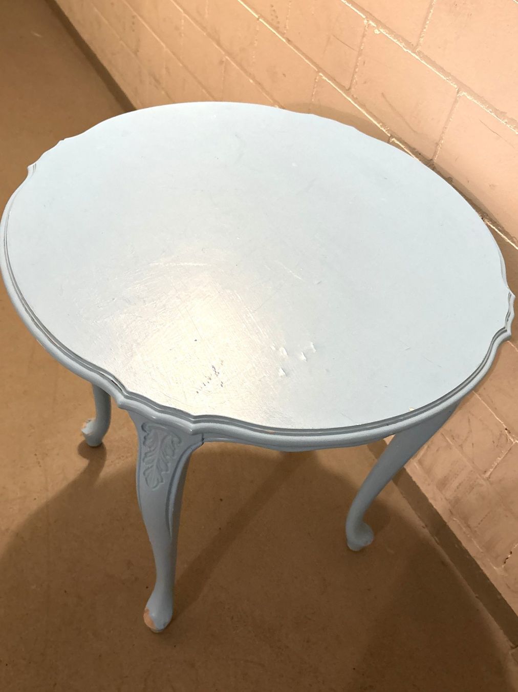 Tables: Tisch rund hellblau shabby chic – D'occasion à Glattbrugg par Ariel012 6