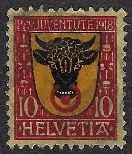 Tutti i francobolli: Pro Juventute 1918 – Usato da Luzern venduto da Einh0rn 1