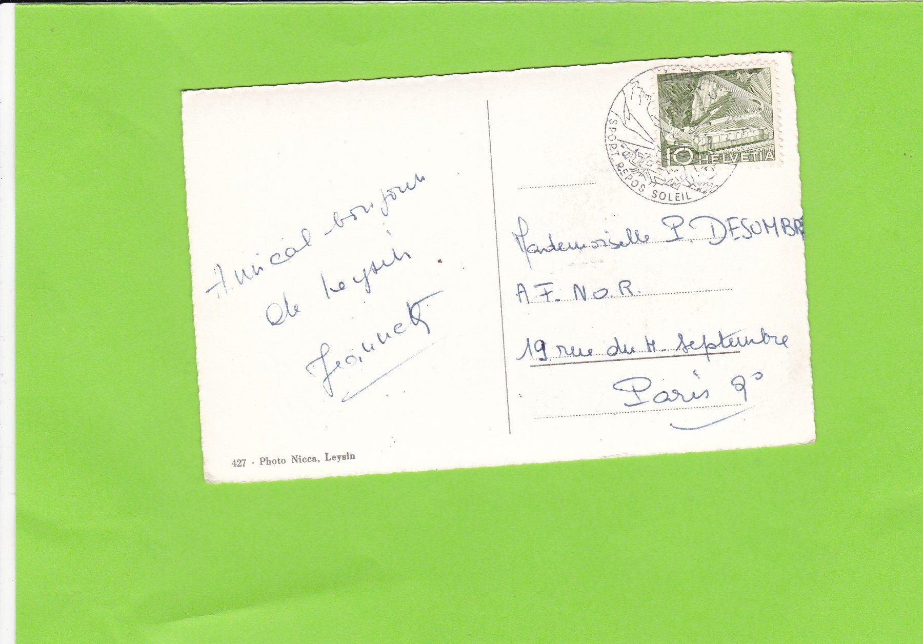 Cartoline postali: Leysin – Usato da St. Peterzell venduto da neckertal 1