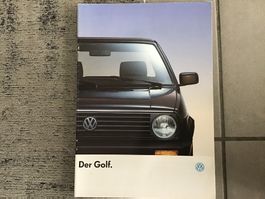 VW Golf Verkaufsprospekt 28 Seiten, Januar 1991