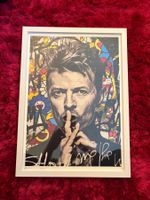4x David Bowie Kunstdruck gerahmt fast in neuer Zustand