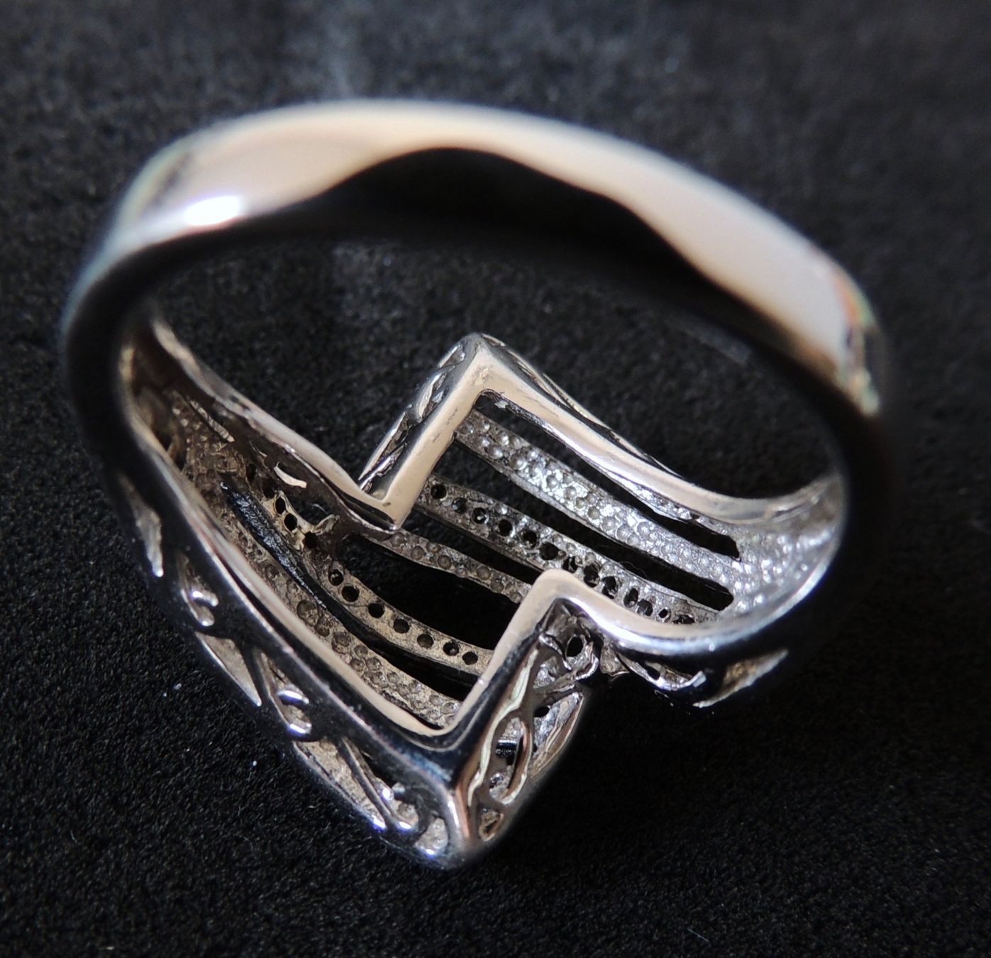 Ringe: Silber 925 Fingerring mit 30 Altschliff Diamanten – Gebraucht aus Waldenburg von schaller707 4