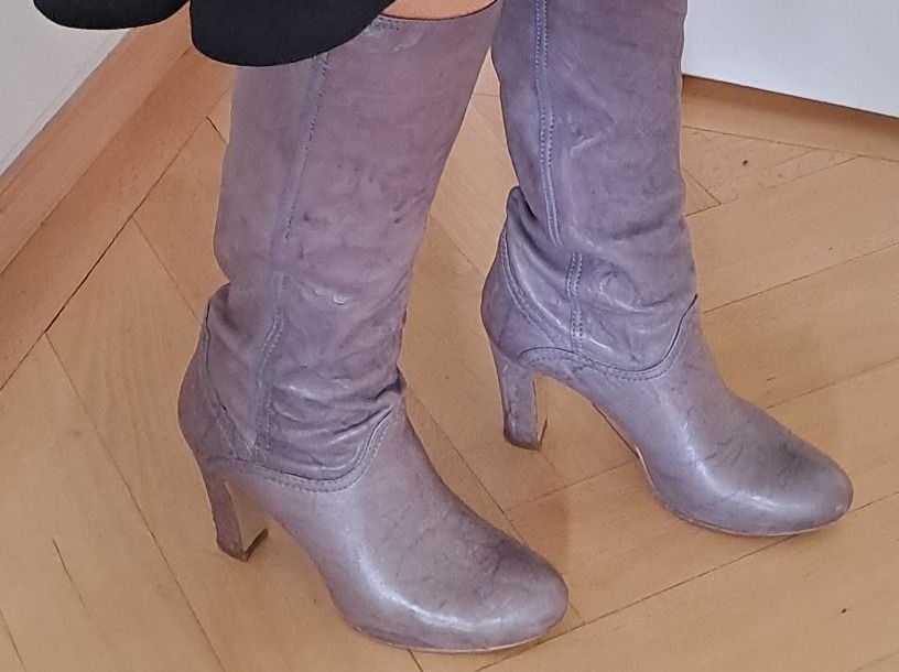 Damenschuhe: Leather boots 37 – Gebraucht aus Genève von ado_x2xq