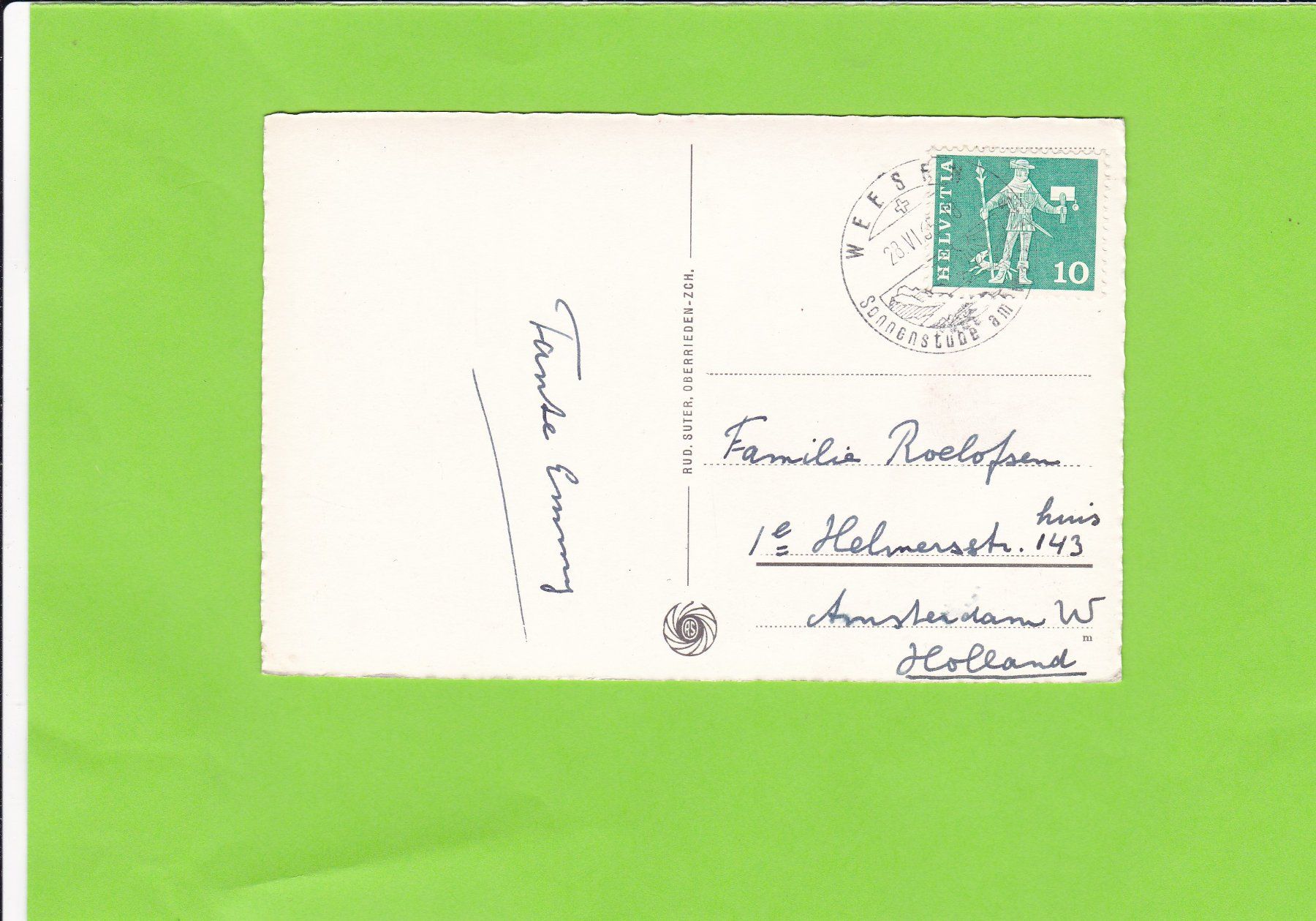 Cartoline postali: Motiv bei Weesen – Usato da St. Peterzell venduto da neckertal 1