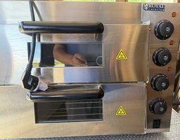 Elektro-Pizzaofen  1+1 x 40 cm  2 Kammern  3000 W - 230 V 