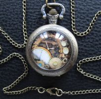 Umhänge-Uhr / Umhängeuhr Steampunk