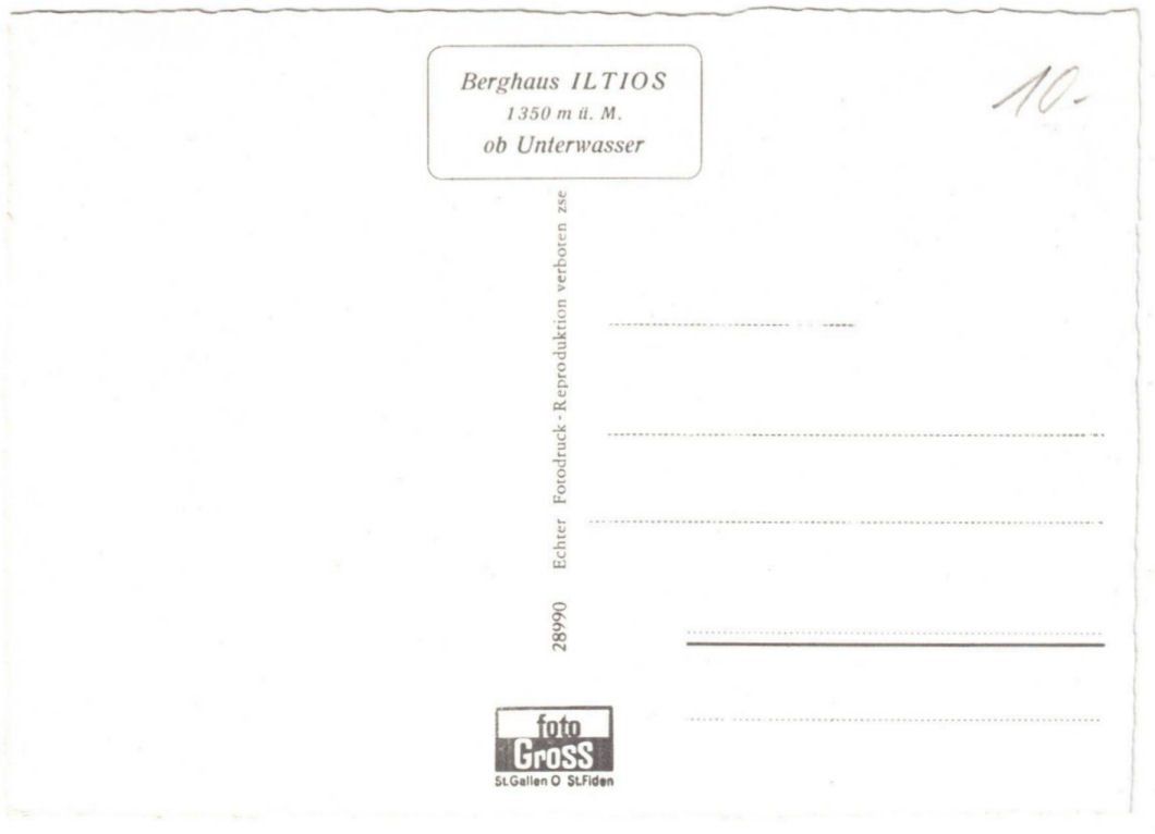 Cartoline postali: Unterwasser - Standseilbahn Iltios – Usato da Binningen venduto da Mountainrider 1