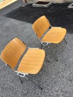 Paire de chaise Castelli Desiger Piretti multiplis bois 