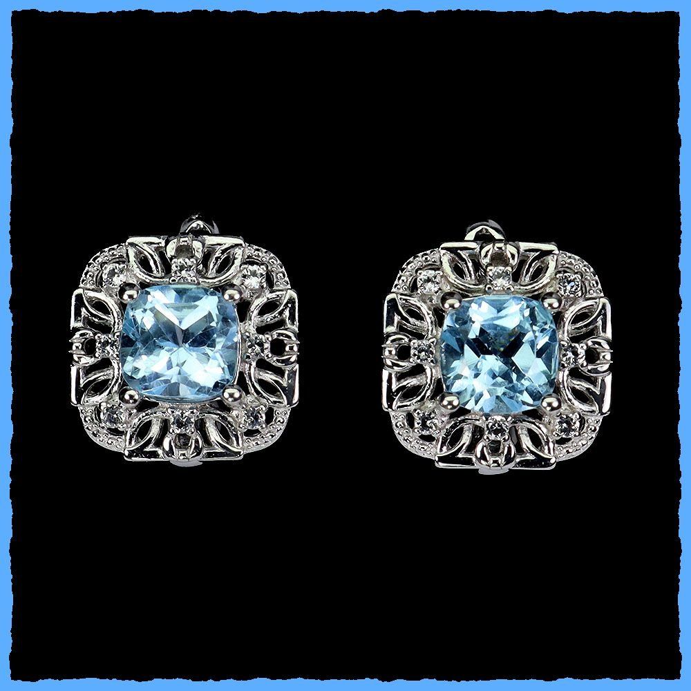 Orecchini pendenti & Orecchini a lobo: Blautopas Ohrringe 925 Silber – Nuovo e nell'imballaggio originale da Oberglatt ZH venduto da Goldfee1