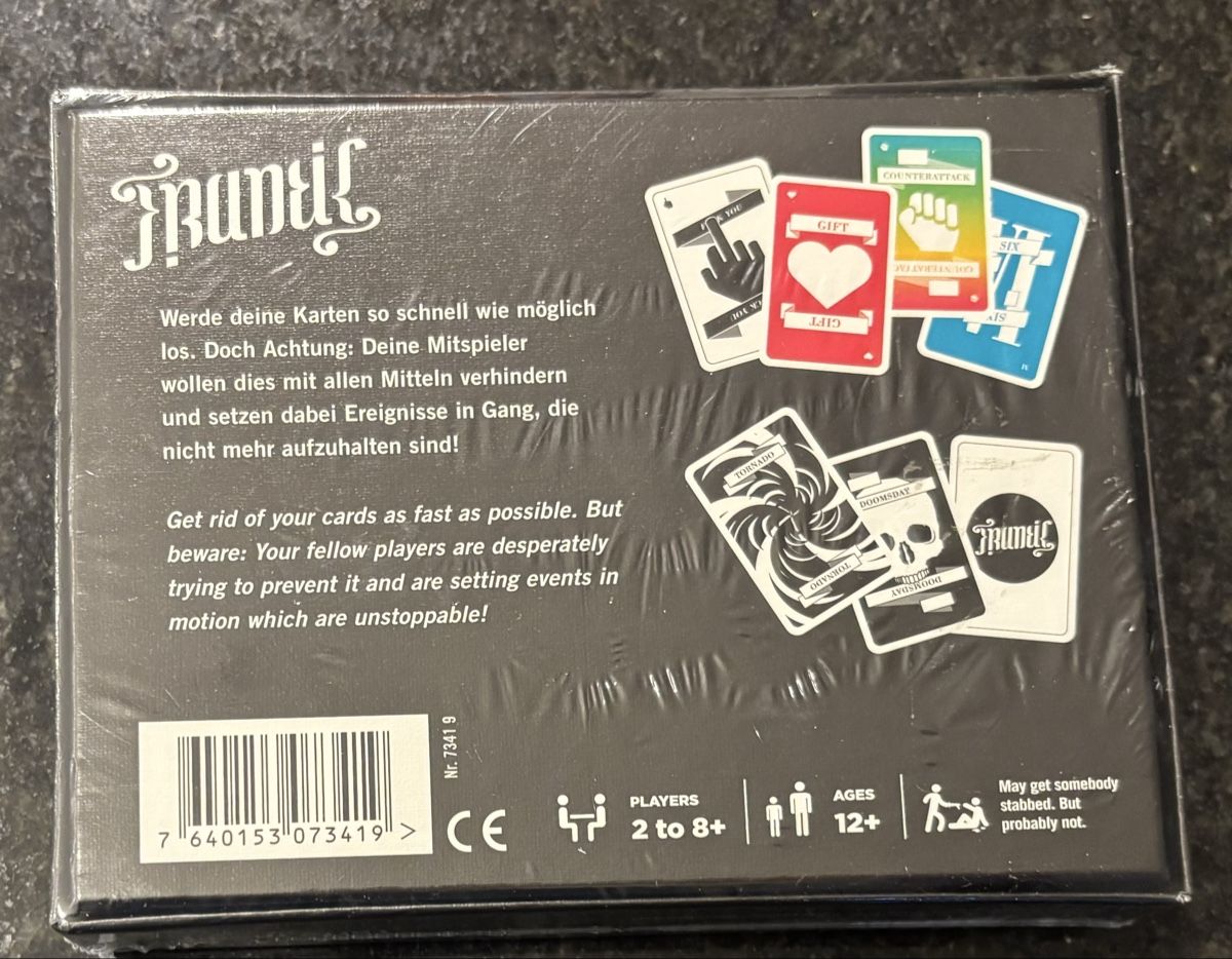 Giochi: Jeu de cartes Frantic - jeu suisse – Nuovo e nell'imballaggio originale da Cudrefin venduto da sdz_trl6 2