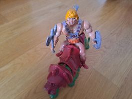 He Man + Battle Cat Motu Masters of the Universe komplett 