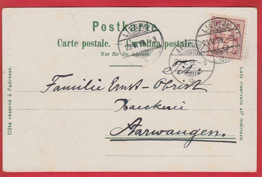 Cartes postales: BASEL LITHO, 1899 – D'occasion à Grüningen par Kartenlaube 1