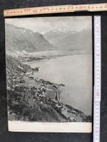 Montreux VD Genfersee Dent du Midi Riesenpostkarte territet