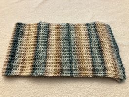 Handgestrickter Allwetter-Schal mit Baumwolle NEU