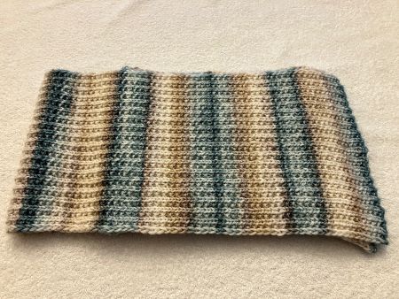 Handgestrickter Allwetter-Schal mit Baumwolle NEU