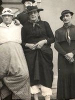 🟢 RARE! Photo ancienne - Hommes déguisés /Männer verkleidet