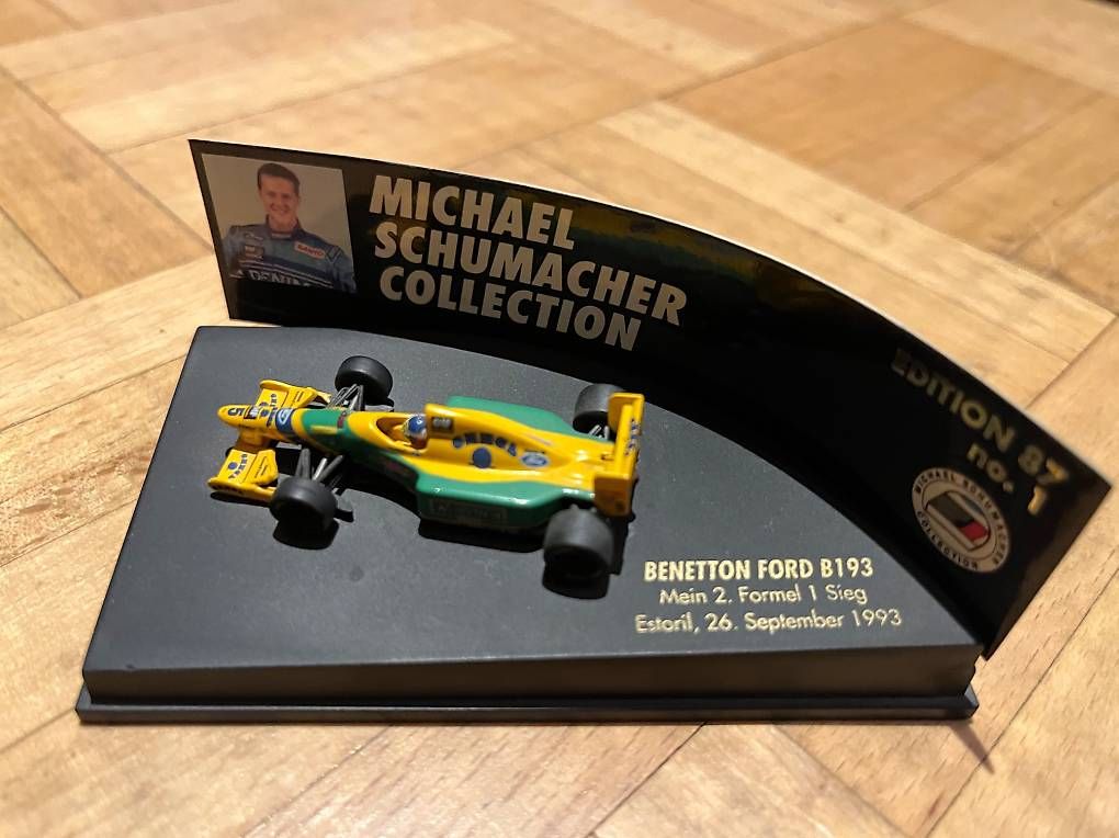 Benetton Modellautos: Michael Schumacher Collection 1:87 Benetton First Win – Gebraucht aus Basel von Ruemli17