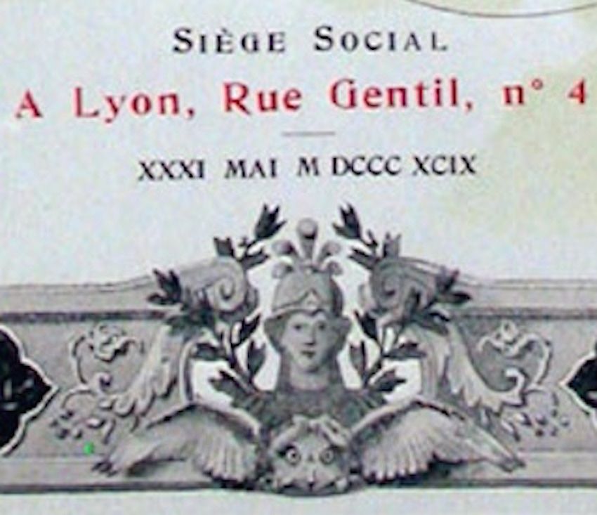 Documenti: Imprimerie A. Rey, Lyon - 1898 – Usato da Solothurn venduto da Sgasche 1