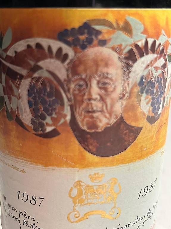 Mouton Rothschild Vino: Wein Mouton Rothschild 1987 – Usato da Tagelswangen venduto da Milena2 2