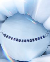 Silberarmband mit Iolith
