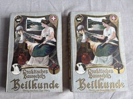 Praktischer Hausschatz der Heilkunde, 2 Bände, Rarität!