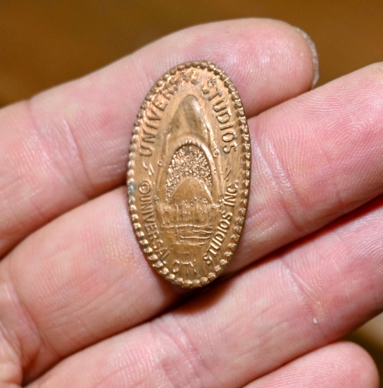 Tutti le monete: 70s UNIVERSAL STUDIOS Jaws CALIFORNIA pressed PENNY – Usato da Pfaffhausen venduto da mono_rec 2