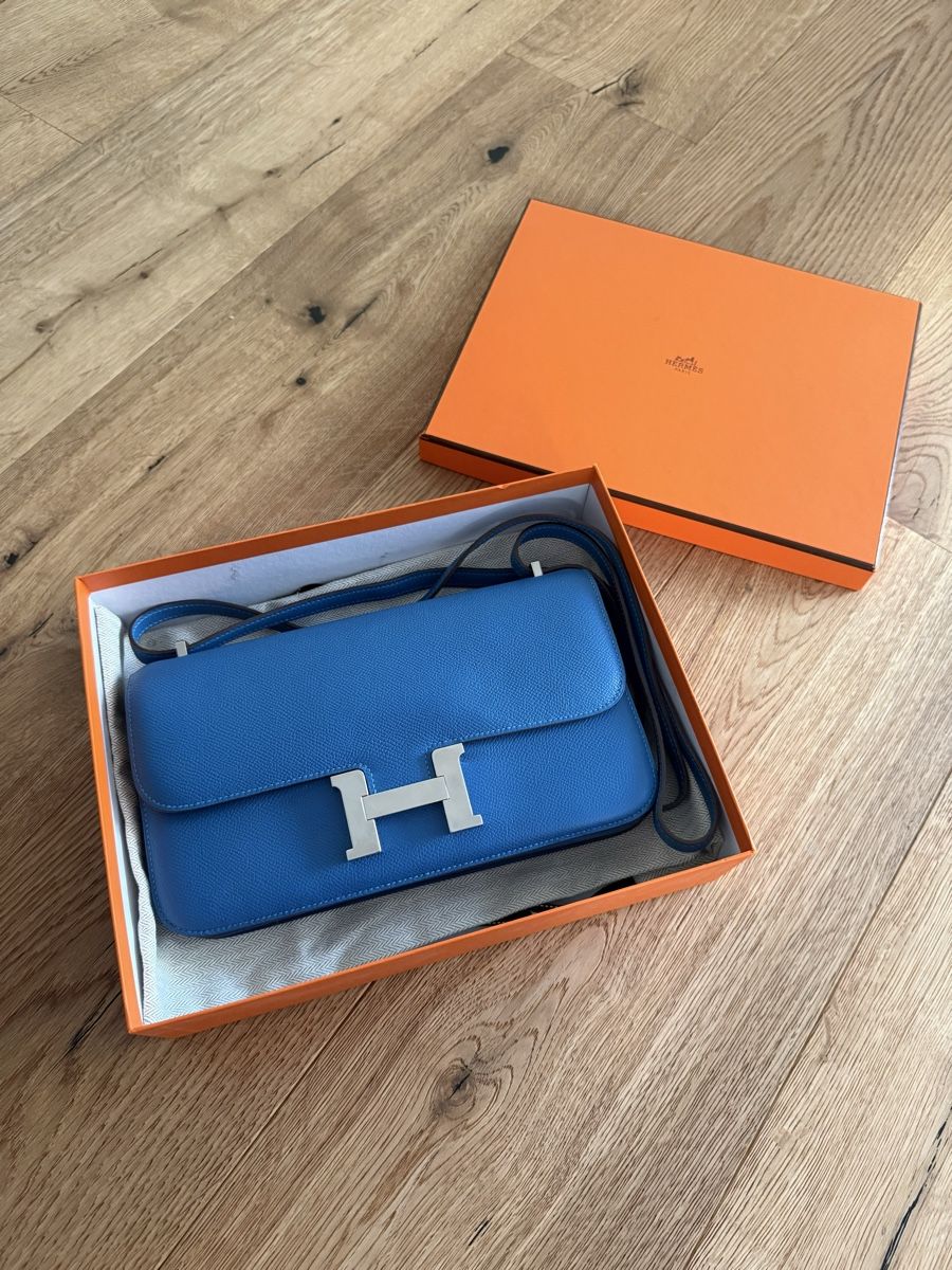 Hermès Borse da donna: 100% ORIGINAL HERMÈS CONSTANCE ELAN BLEU IZMIR EPSOM – Usato da Küssnacht am Rigi venduto da Grittibaenz 1