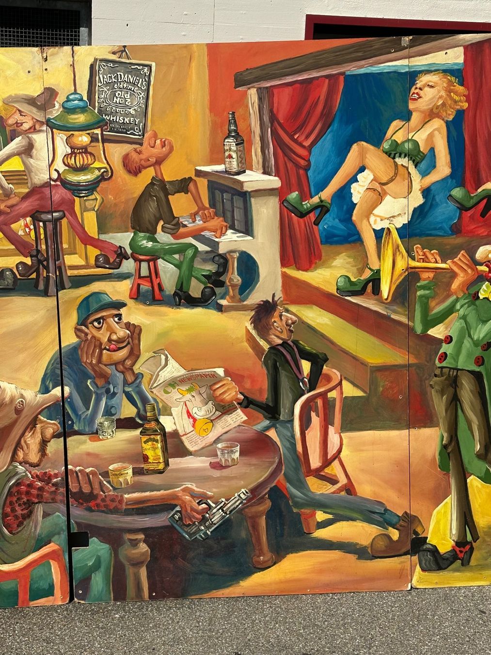 Posters & Illustrations: Wandbild handgemalt Scene Western Saloon – D'occasion à Nebikon par Wegere1 4