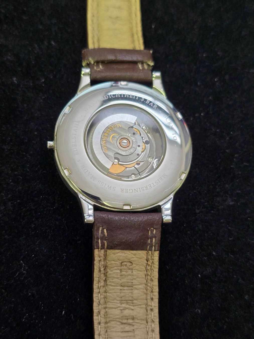 MeisterSinger Orologi: Meister Singer Scrypto Automatik läuft, Krone fehlt – Usato da Dietlikon venduto da sop_qr7v 6