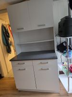 Küchenbuffet weiss grau mit Stauraum gebrauchter Zustand