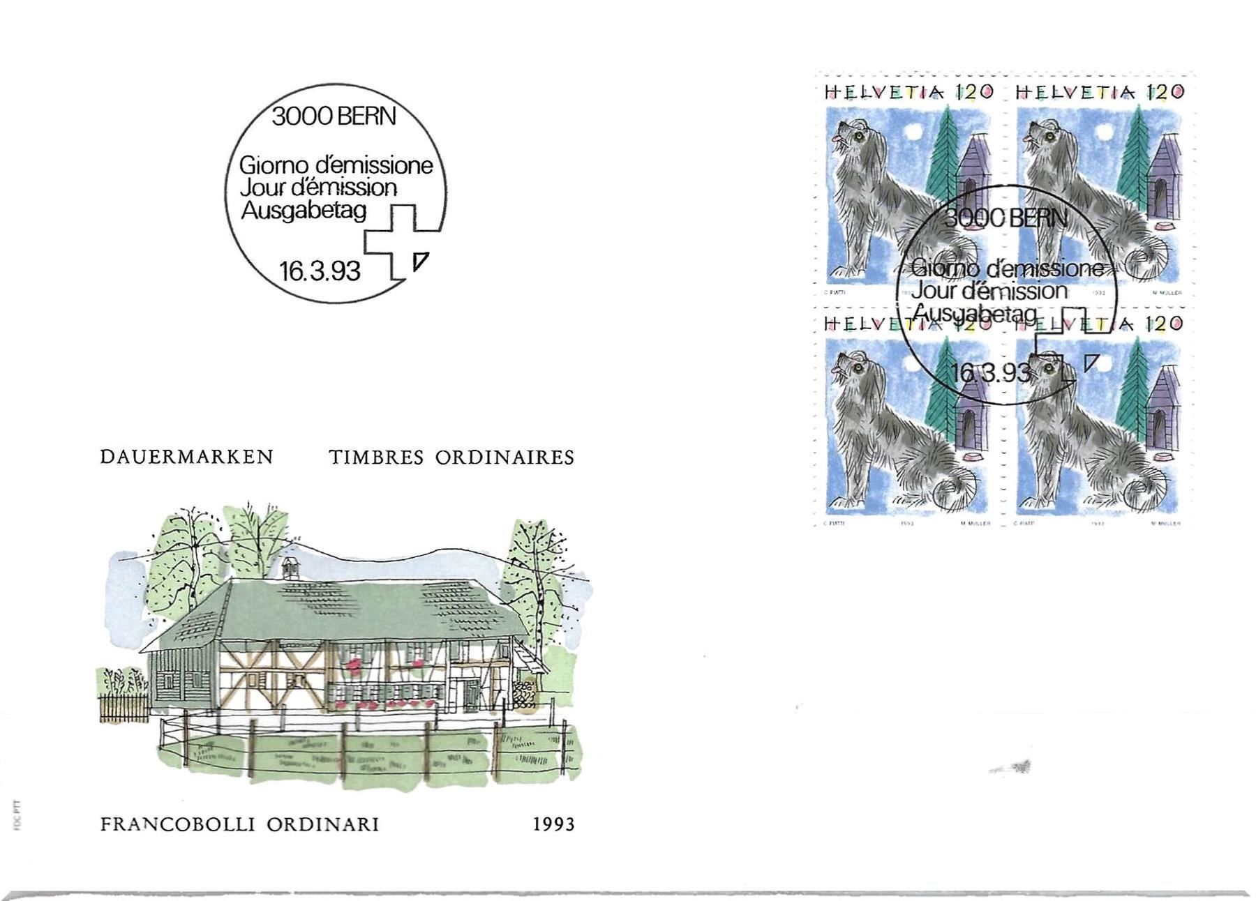 Tutti i francobolli: FDC  Viererblock 1993 – Usato da Koblenz venduto da Himmelsreiter