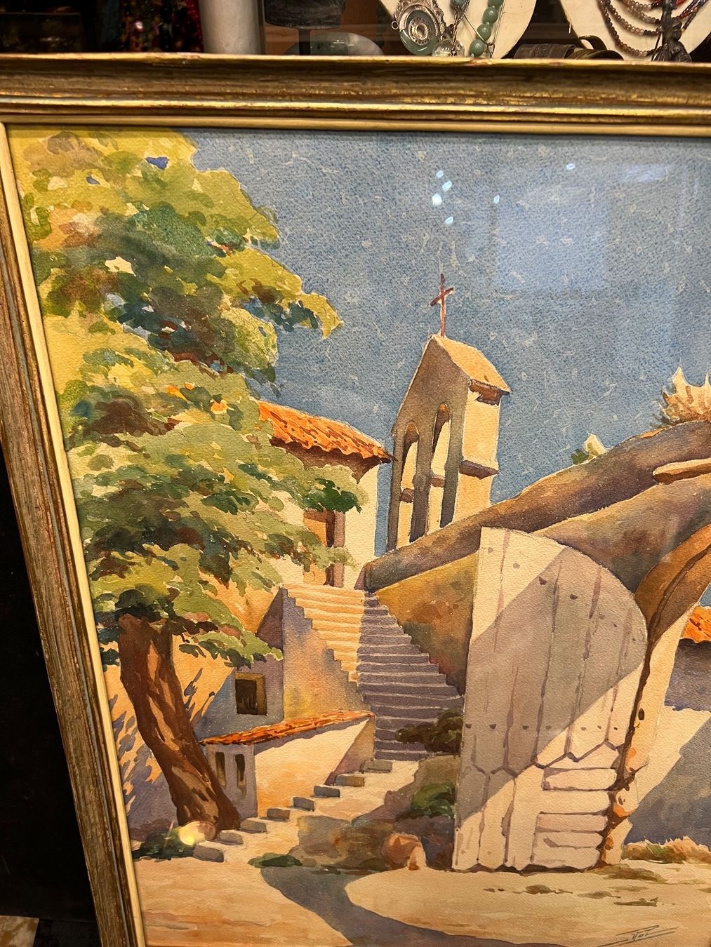 Gemälde: MAGNIFIQUE AQUARELLE SIGNÉE – Gebraucht aus Genève von Qanil77 3