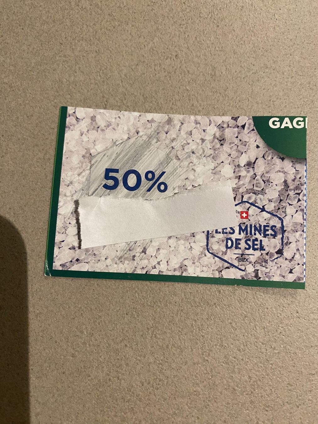 Gutscheine: Mines de sel de Bex -50% – Neu (gemäss Beschreibung) aus Chamoson von Pince26 1