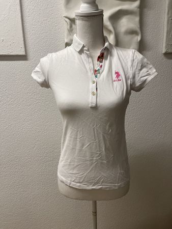 US Polo Assn. weisses Polo Shirt, XS