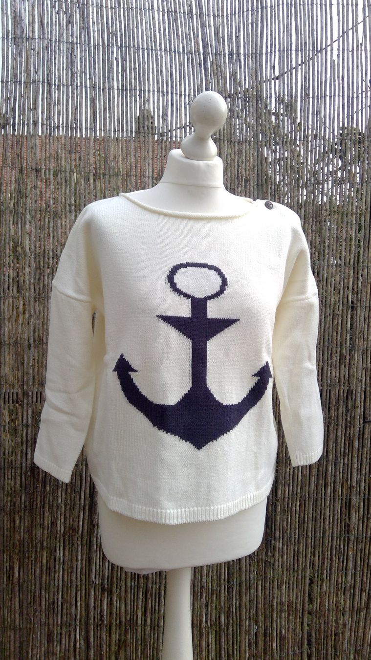 H&M Maglioni & Felpe: Pullover écru motif ANCRE marque L.O.G.G., taille S – Nuovo (secondo la descrizione) da Agiez venduto da chouchanelle 5
