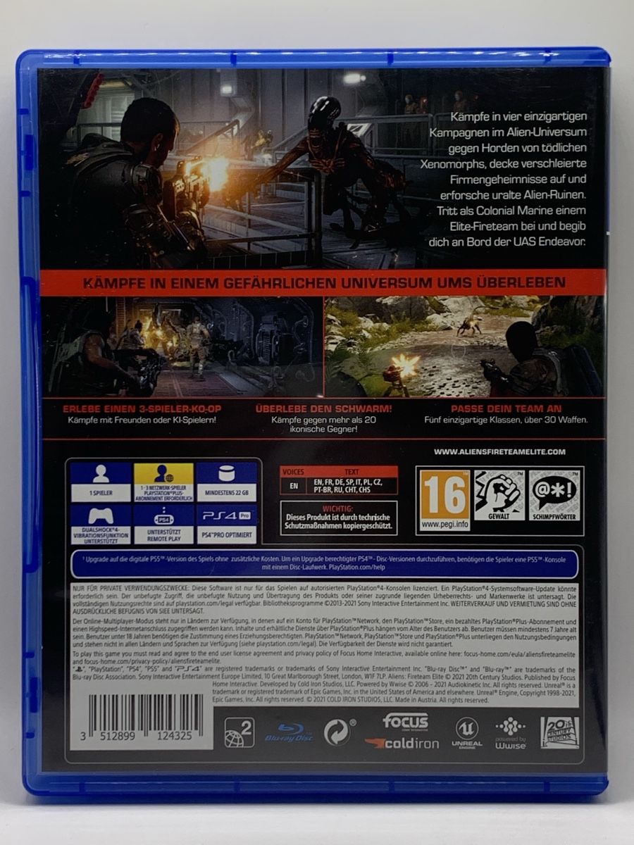 Sony Spiele: PS4 - Aliens Fireteam Elite - neuwertig – Neu (gemäss Beschreibung) aus Ostermundigen von RG-Collector 1