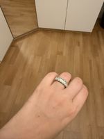 Ring Silber Grösse 58 Swarovski