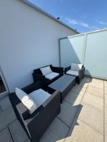 Gebrauchte Rattanlounge schwarz