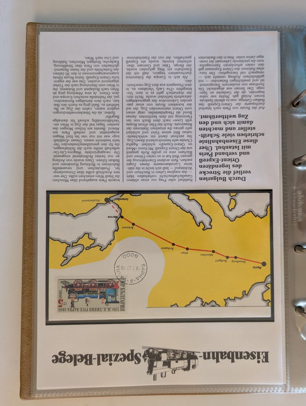 Tutti i francobolli: Briefmarken Luxus Sammlung Eisenbahn Schweiz und Internation – Usato da Steinmaur venduto da compura49 7