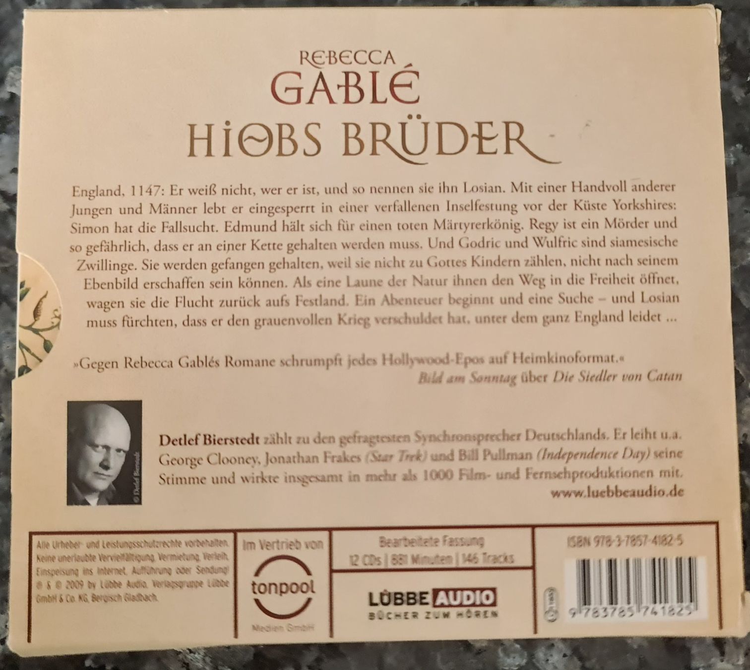 Audiolibri: Rebecca Gablé Hiobs Brüder 12 CDs – Usato da Uerkheim venduto da Justi.y 1
