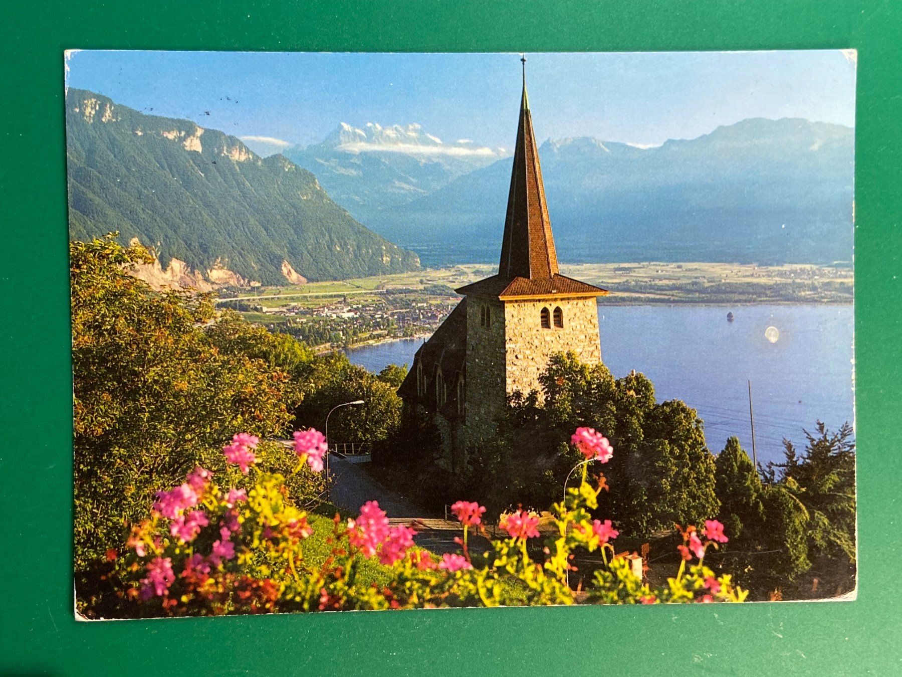 Cartes postales: Eglise de Glion sur Montreux – D'occasion à Steg VS par danwer74