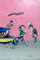 Gaston Lagaffe par Franquin - Affiche / Poster 1982