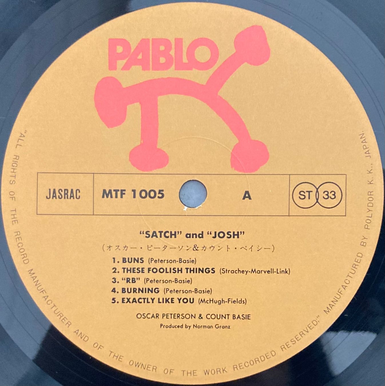 Dischi in vinile: OSCAR PETERSON AND COUNT BASIE - SATCH AND JOSH – Usato da Poliez-Pittet venduto da Newtown-Records 3