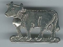 Kuh mit Glocke, Pin