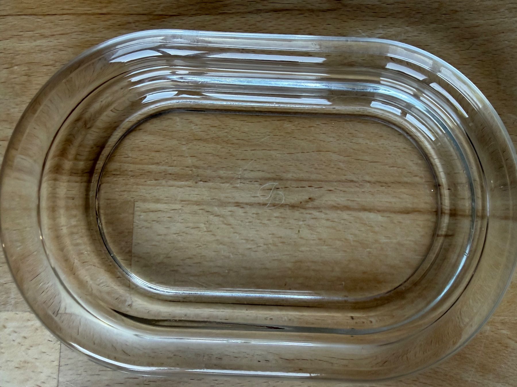 Altre Stoviglie: Butterdose Butterschale Glas mit leichtem Hick – Usato da Zürich venduto da beatzueri 1
