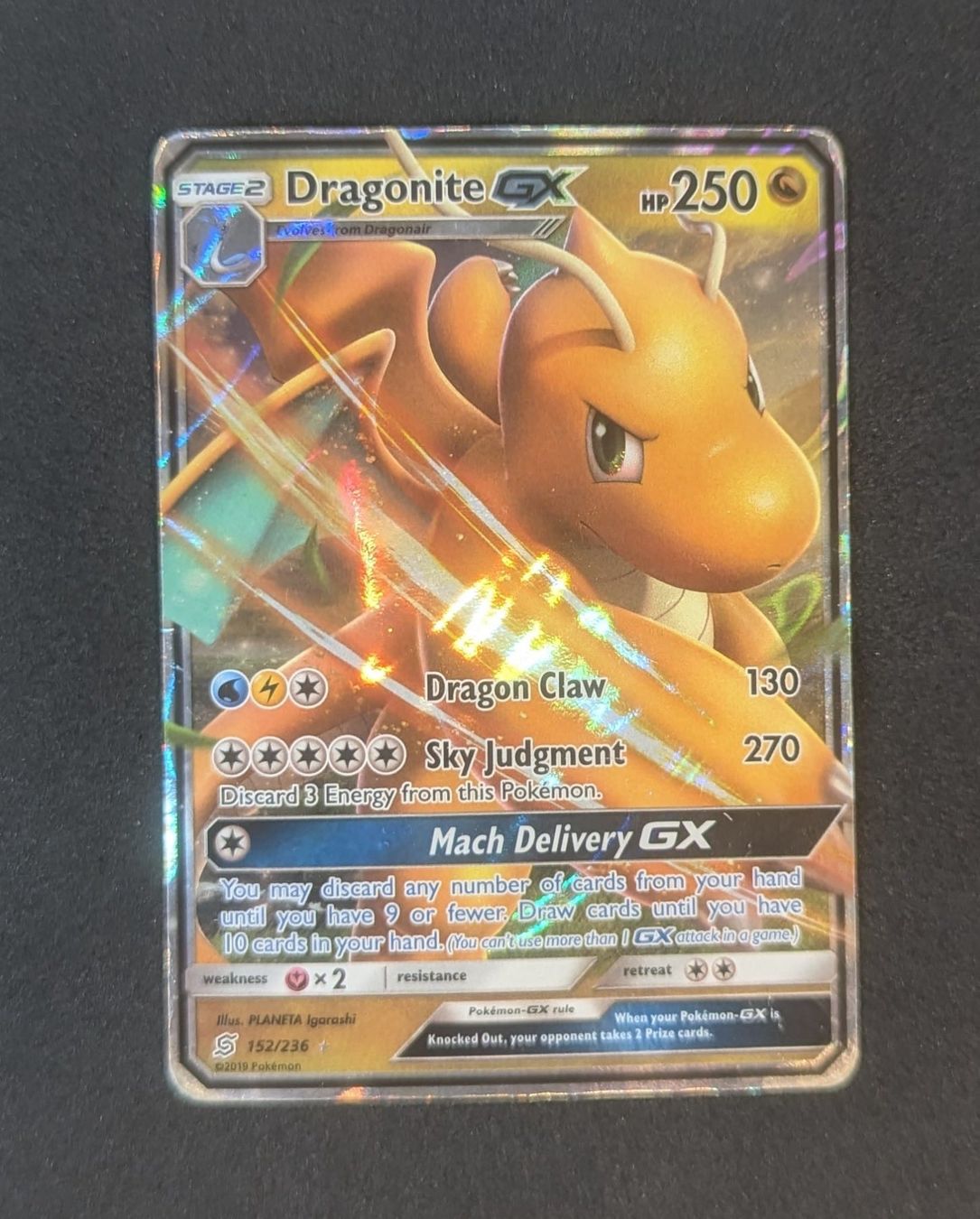 Pokémon Carte collezionabili: Dragonite GX 152/236 – Usato da Zürich venduto da printz7